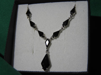Colier Argint 925 Black Tears of Elegance | BRILLORYA |