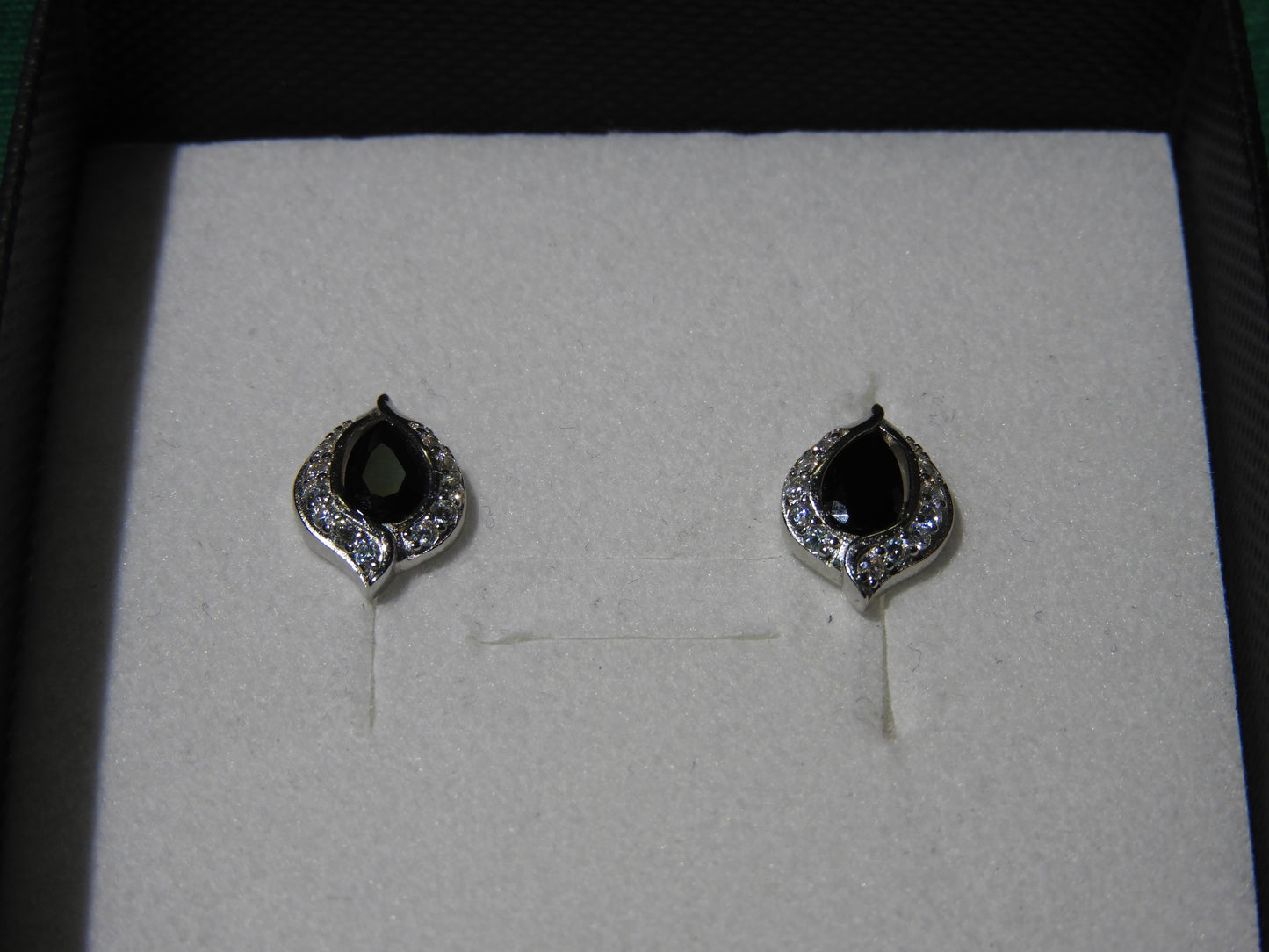 Cercei Argint 925 Black Flame | BRILLORYA |