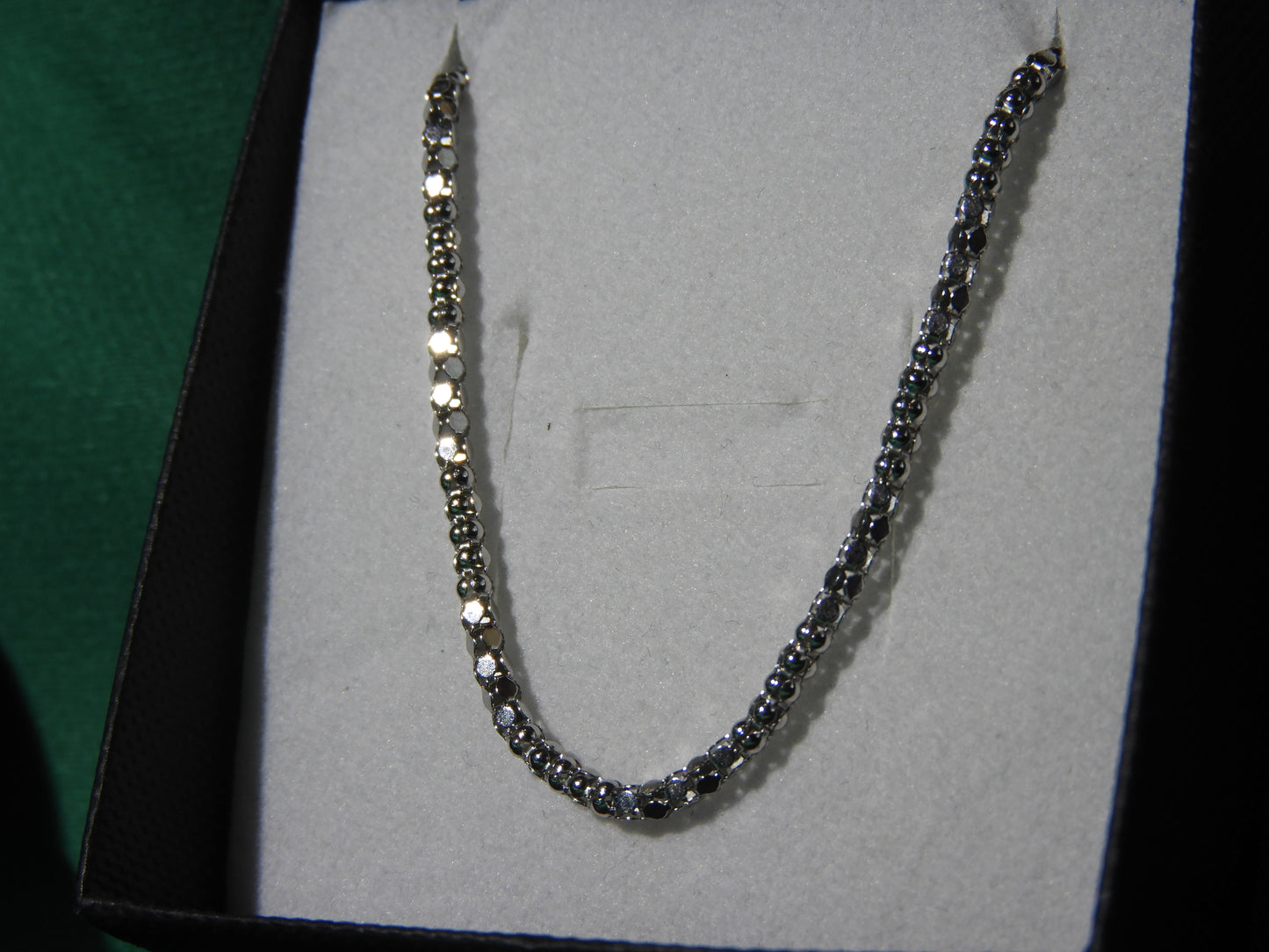 Lantisor Argint 925 Snake Beads | BRILLORYA |