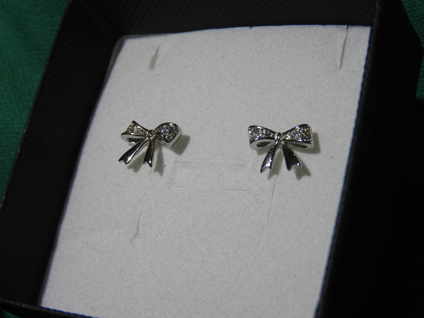 Cercei Argint 925 Bow Sparkle | BRILLORYA |