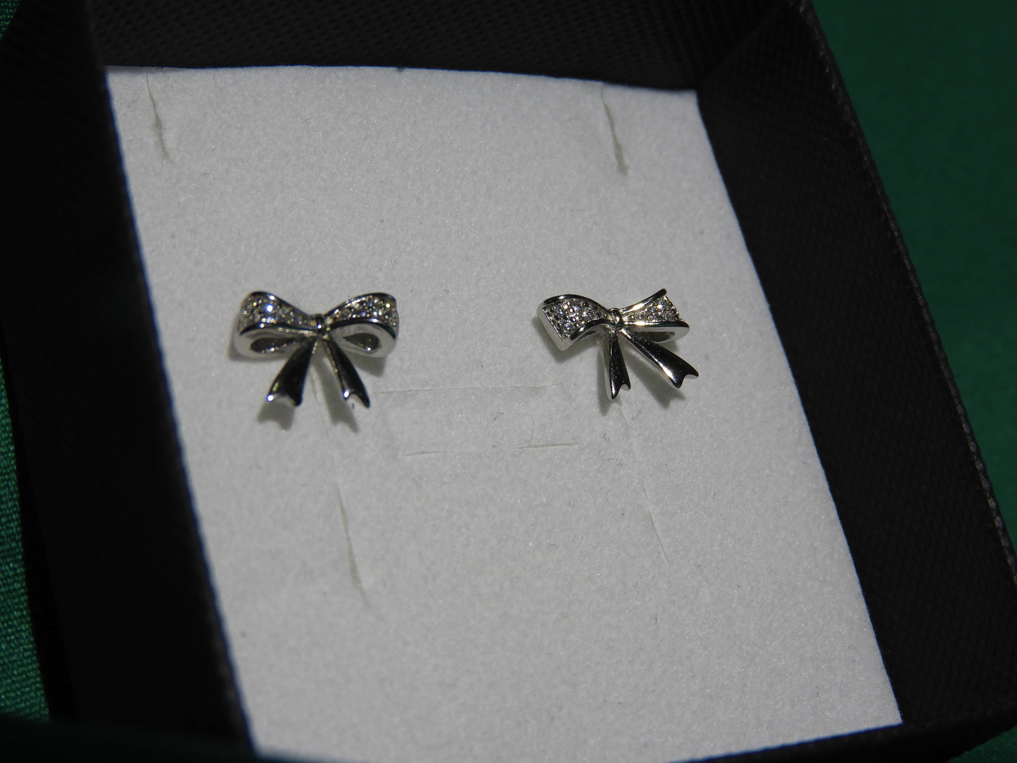 Cercei Argint 925 Bow Sparkle | BRILLORYA |