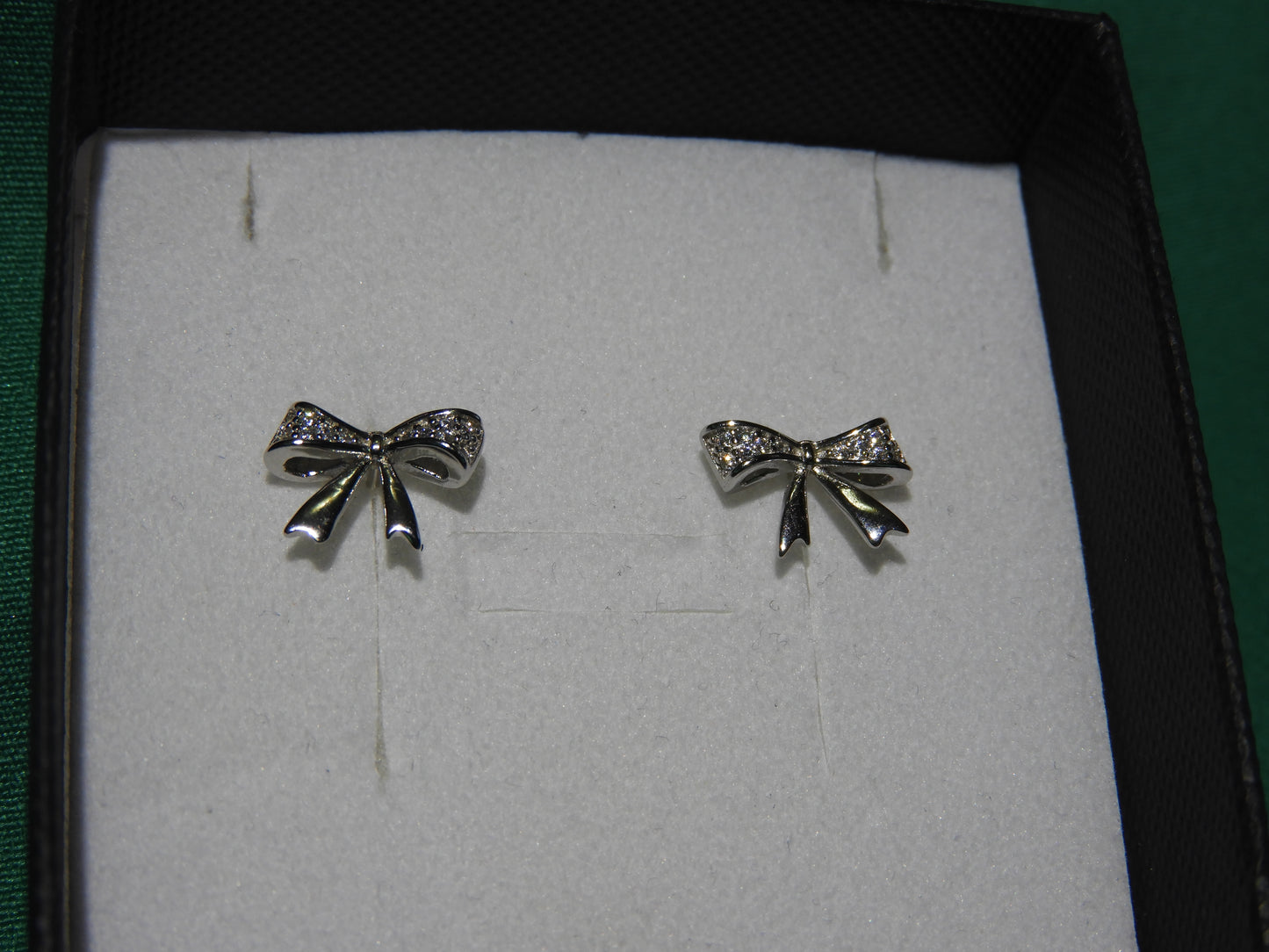 Cercei Argint 925 Bow Sparkle | BRILLORYA |