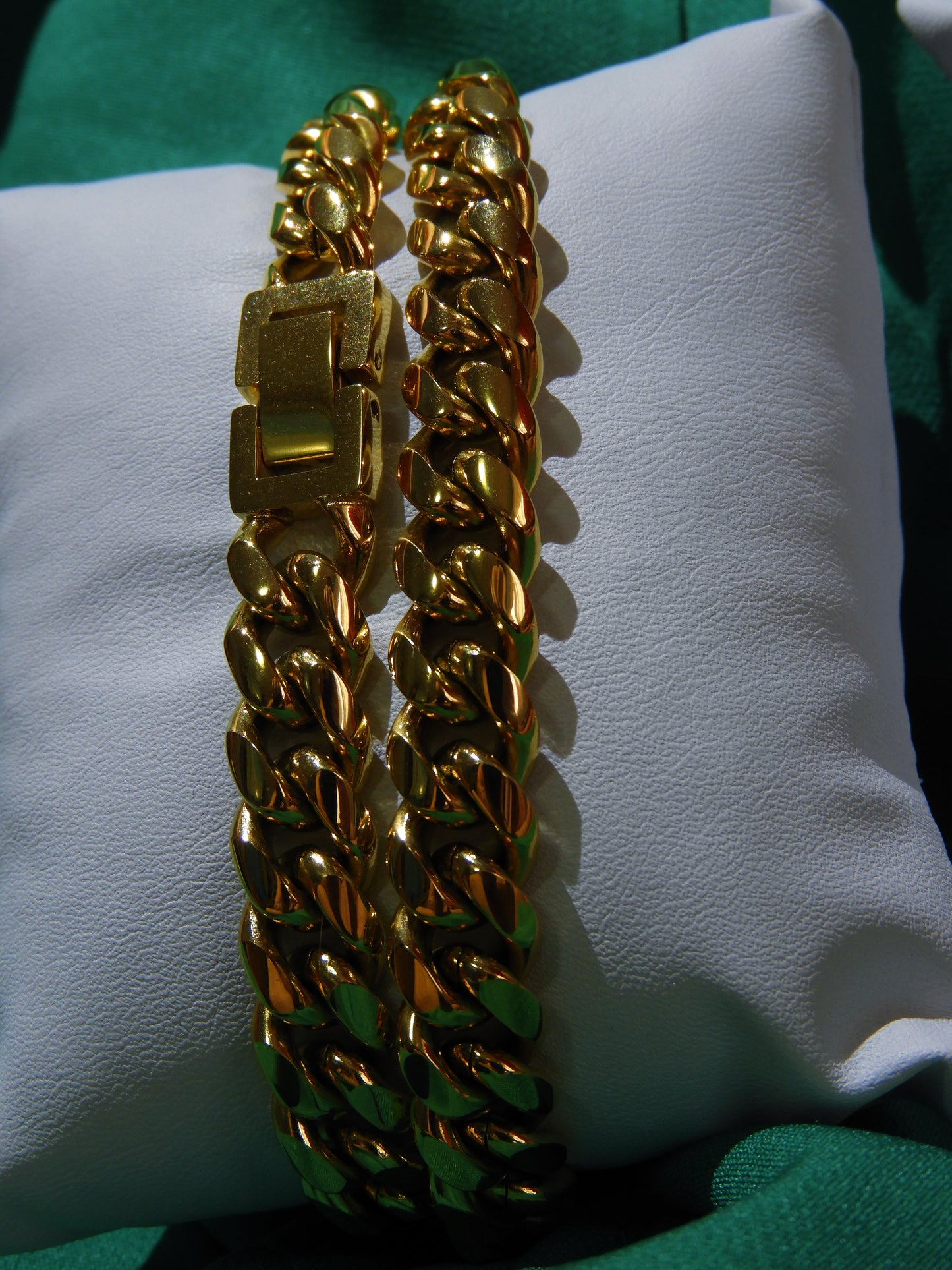 Colier Cuban Link Auriu | L:51 cm | G:10 mm | Otel Inoxidabil