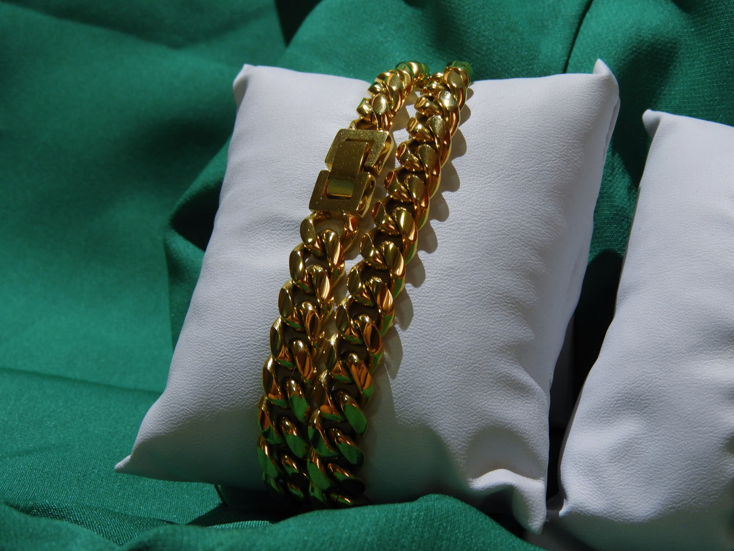 Colier Cuban Link Auriu | L:51 cm | G:10 mm | Otel Inoxidabil