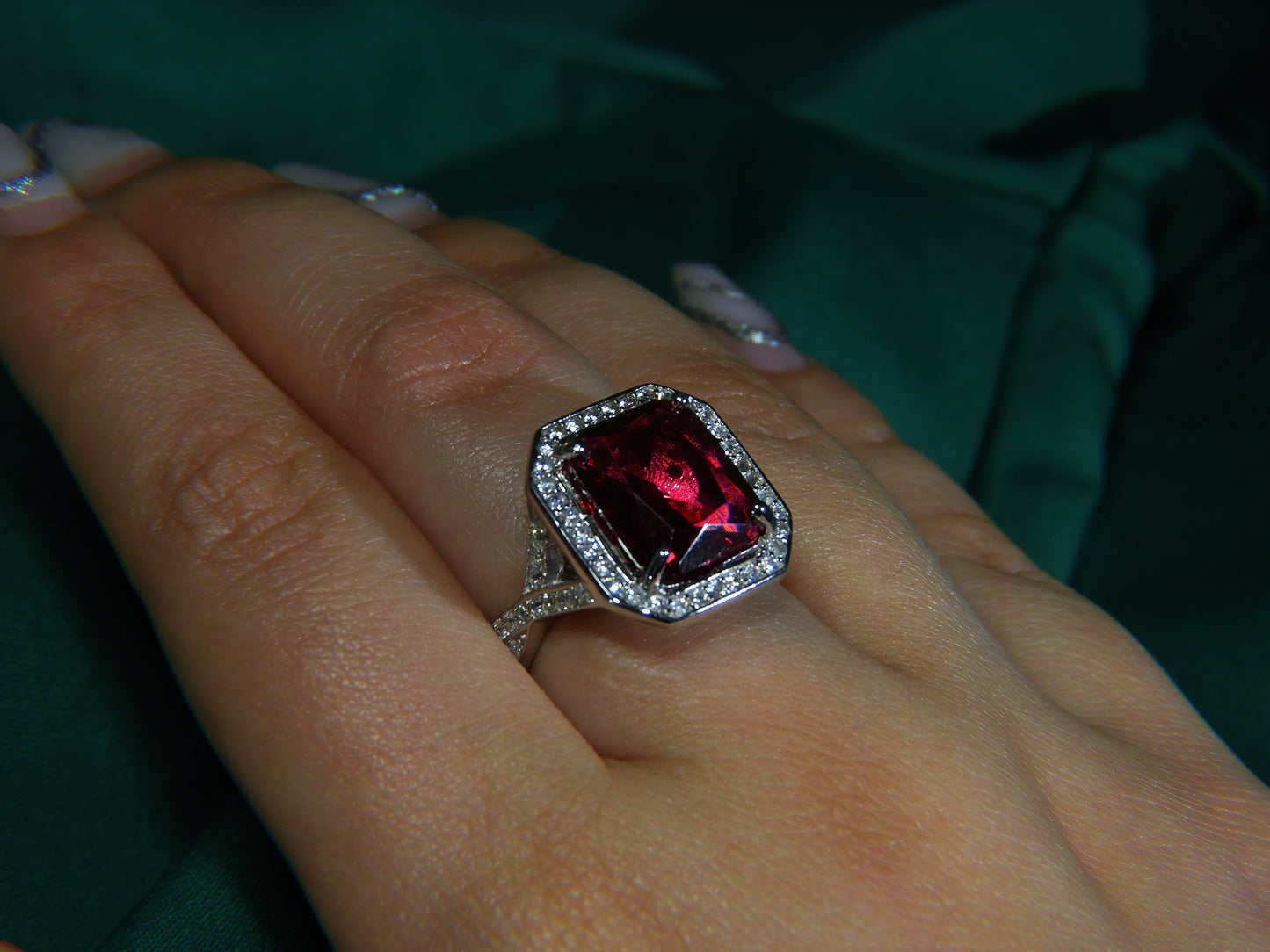 Inel Argint 925 Ruby Queen | BRILLORYA |