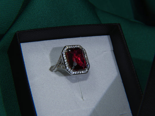 Inel Argint 925 Ruby Queen | BRILLORYA |