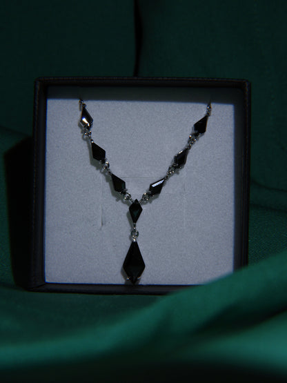 Colier Argint 925 Black Tears of Elegance | BRILLORYA |