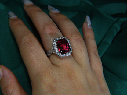 Inel Argint 925 Ruby Queen | BRILLORYA |