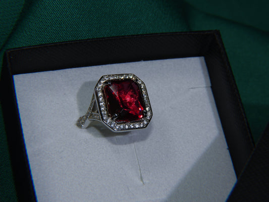Inel Argint 925 Ruby Queen | BRILLORYA |