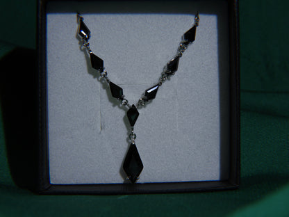Colier Argint 925 Black Tears of Elegance | BRILLORYA |