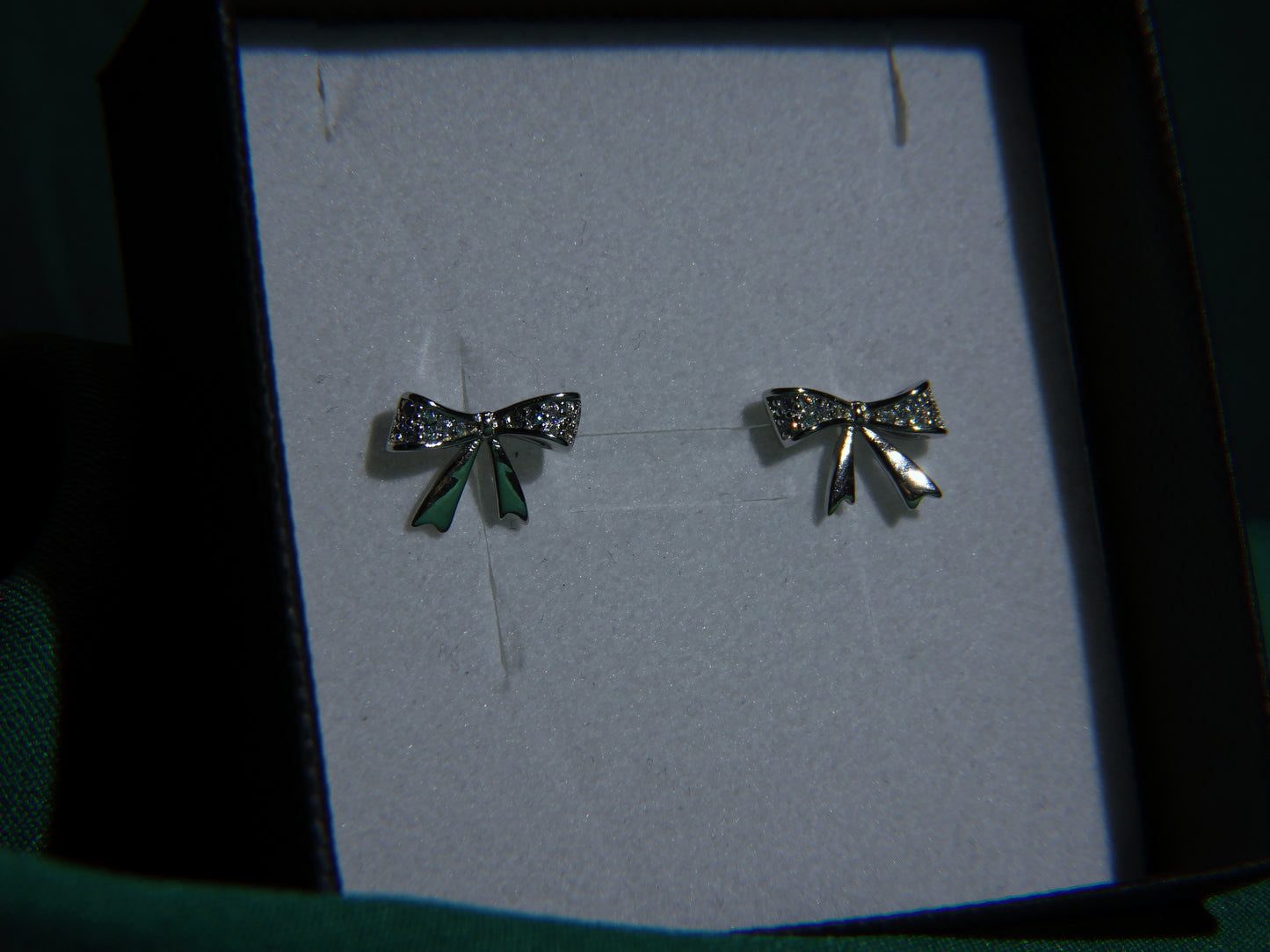 Cercei Argint 925 Bow Sparkle | BRILLORYA |
